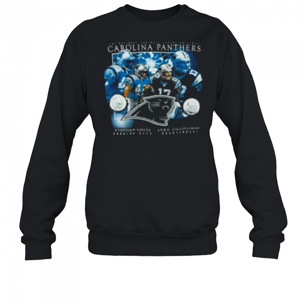 00s-carolina-panthers-jake-delhomme-stephen-davis-vintage-black-star-players-nfl-3l43ry6f 00s Carolina Panthers Jake Delhomme Stephen Davis Vintage Black Star Players NFL Shirt