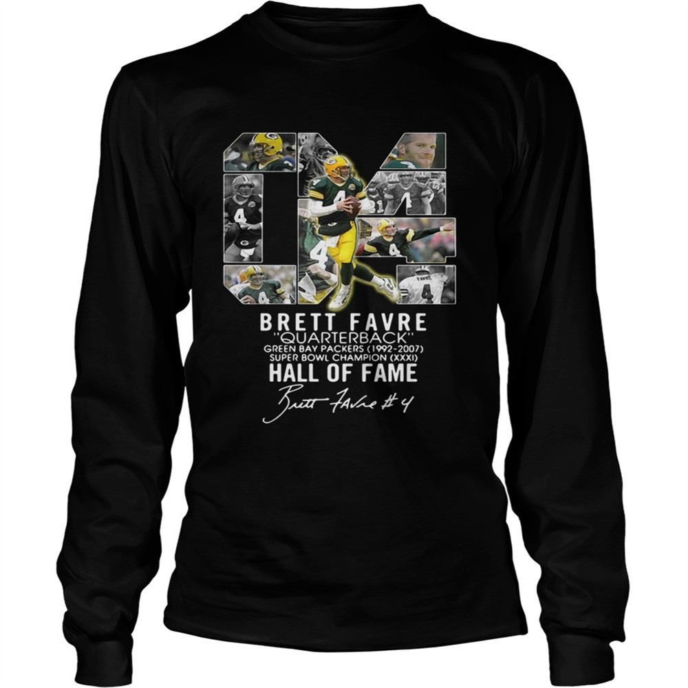 04-brett-favre-quarterback-green-bay-packers-19922007-super-bowl-champion-hall-o-fo72n8vc 04 Brett Favre quarterback green bay packers 19922007 super bowl champion hall of fame tshirt