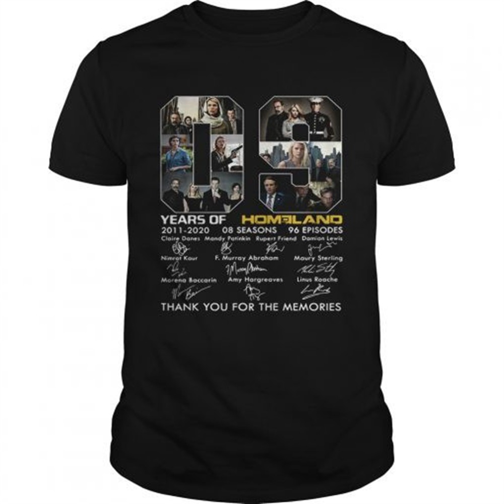 09-years-of-homeland-thank-you-for-the-memories-shirt-gppggupg 09 Years of Homeland thank you for the memories shirt