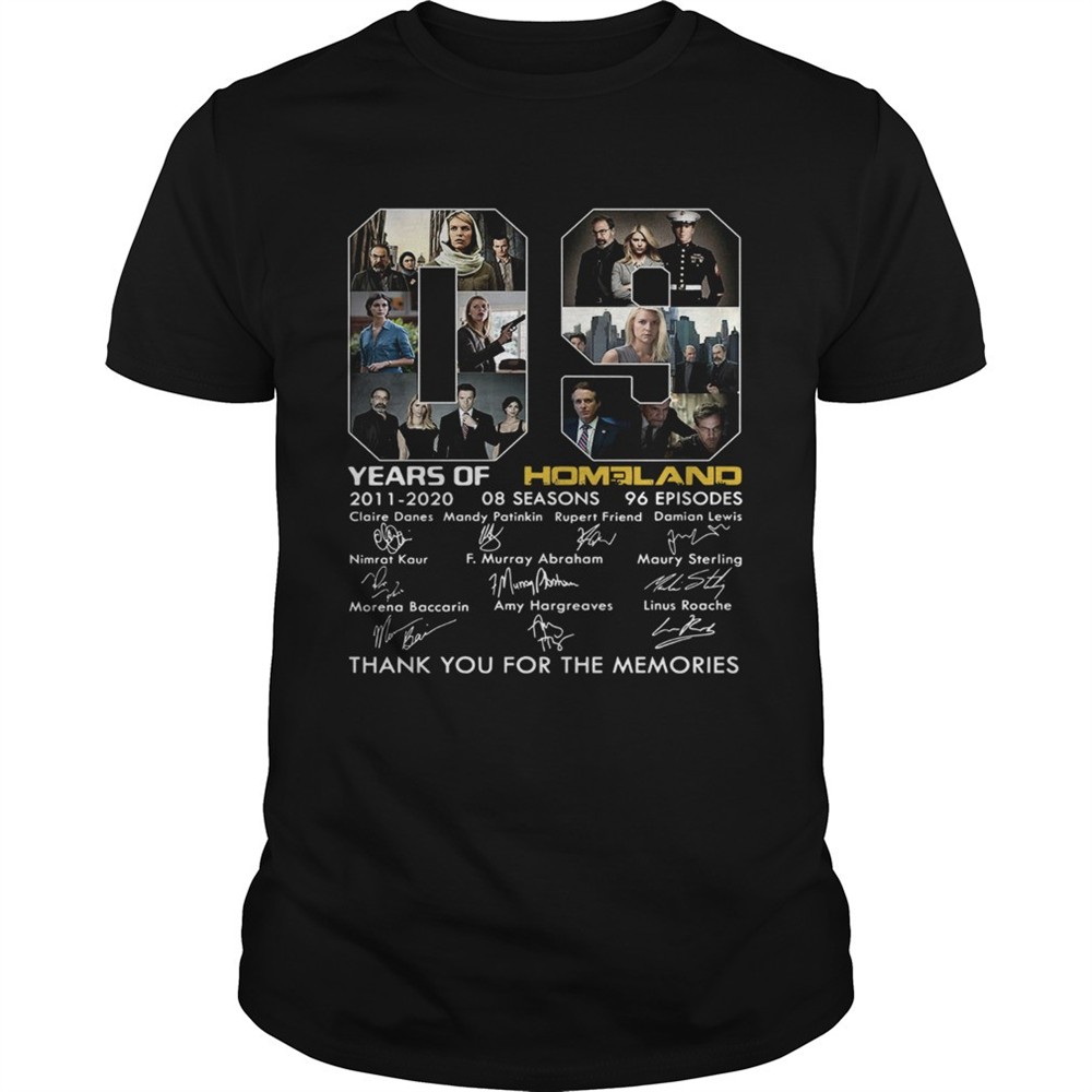 09-years-of-homeland-thank-you-for-the-memories-shirt-gppggupg 09 Years of Homeland thank you for the memories shirt