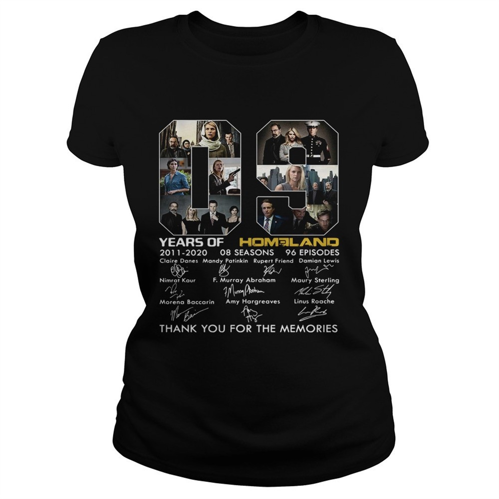 09-years-of-homeland-thank-you-for-the-memories-shirt-gppggupg 09 Years of Homeland thank you for the memories shirt