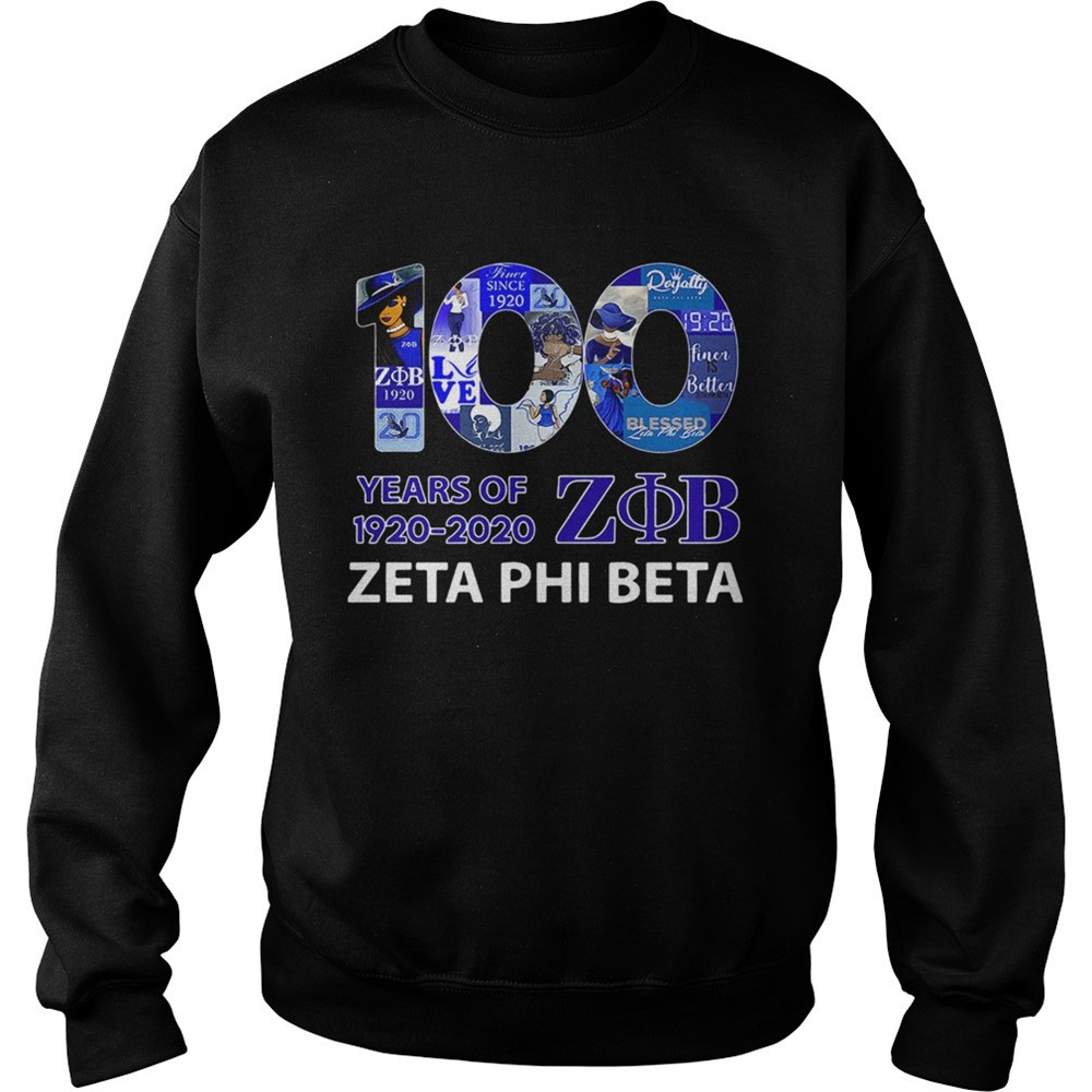 100 Years Of 19202020 ZOB Zeta Phi Beta shirt