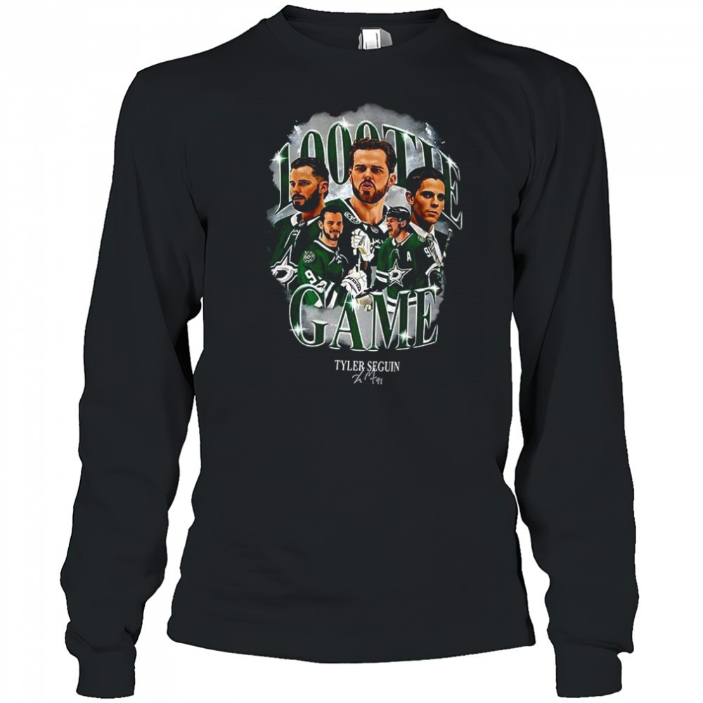 1000th-game-tyler-seguin-dallas-stars-signature-shirt-h2xe22g6 1000th game Tyler Seguin Dallas Stars signature shirt