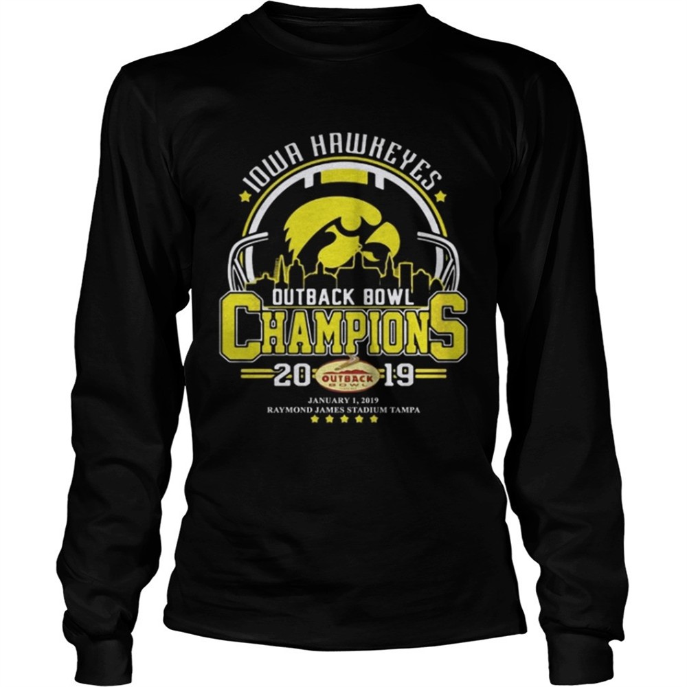 10wa hawkeyes outback bowl champions 2019 shirt