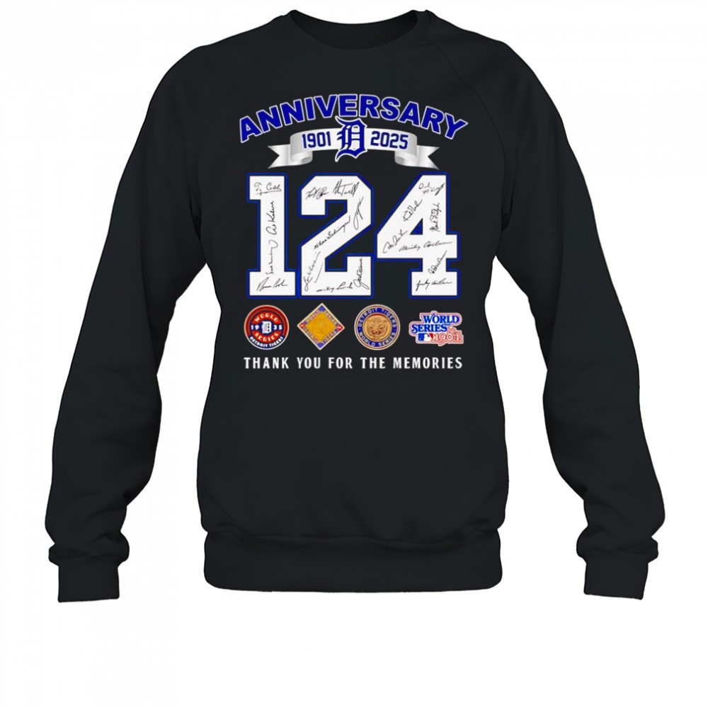 124-anniversary-1901-2025-detroit-tigers-thank-you-for-the-memories-shirt-wu7jl7mf 124 anniversary 1901 2025 Detroit Tigers thank you for the memories shirt
