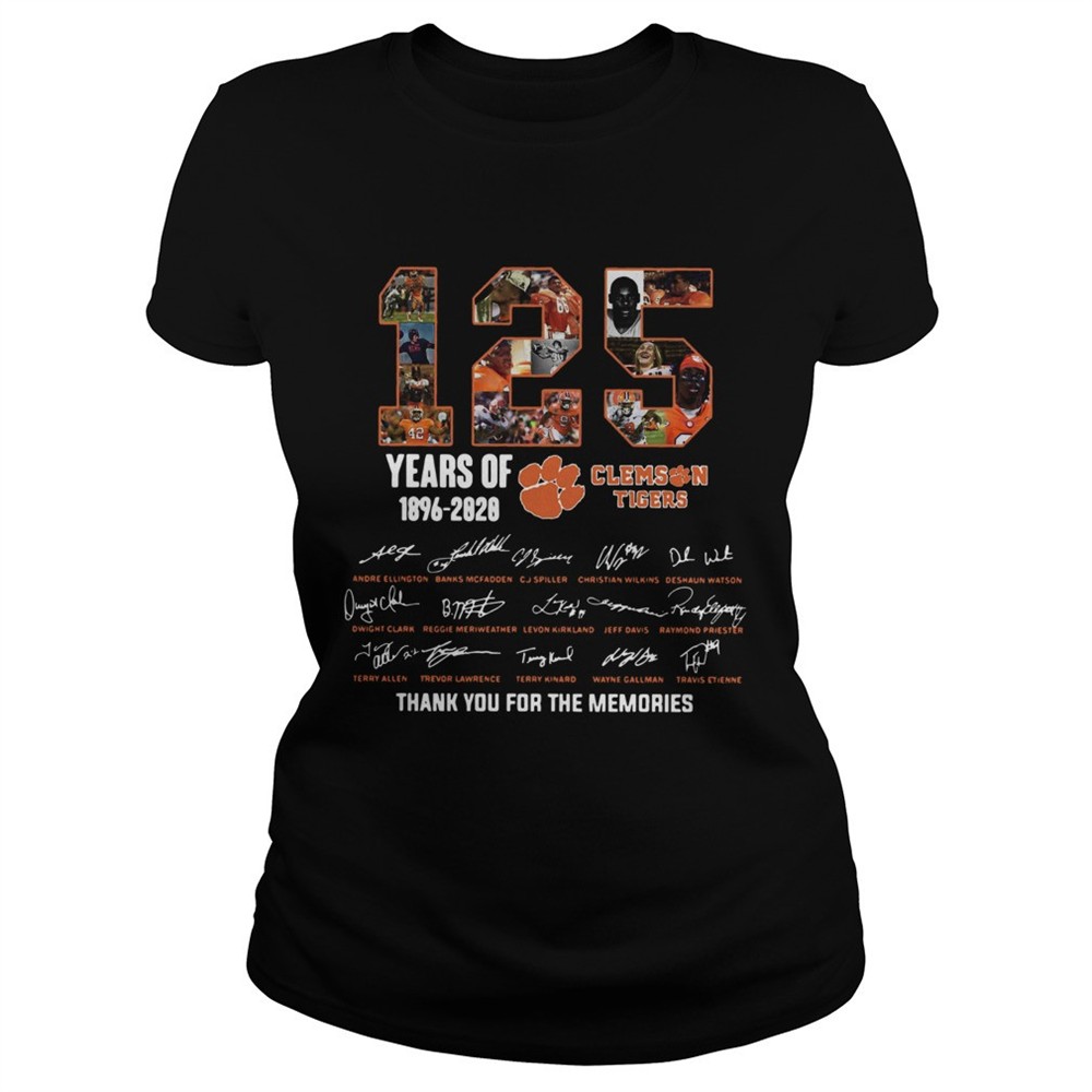 125-years-of-clemson-tigers-1896-2020-thank-you-for-the-memories-shirt-gai4anaq 125 Years of Clemson Tigers 1896 2020 thank you for the memories shirt