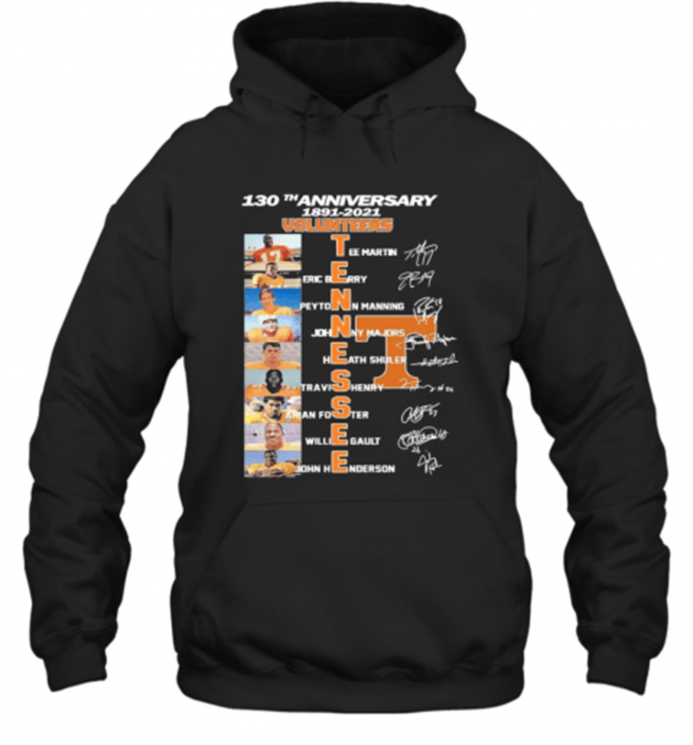 130Th Anniversary 1891 2021 Volunteers Team Signatures T-Shirt