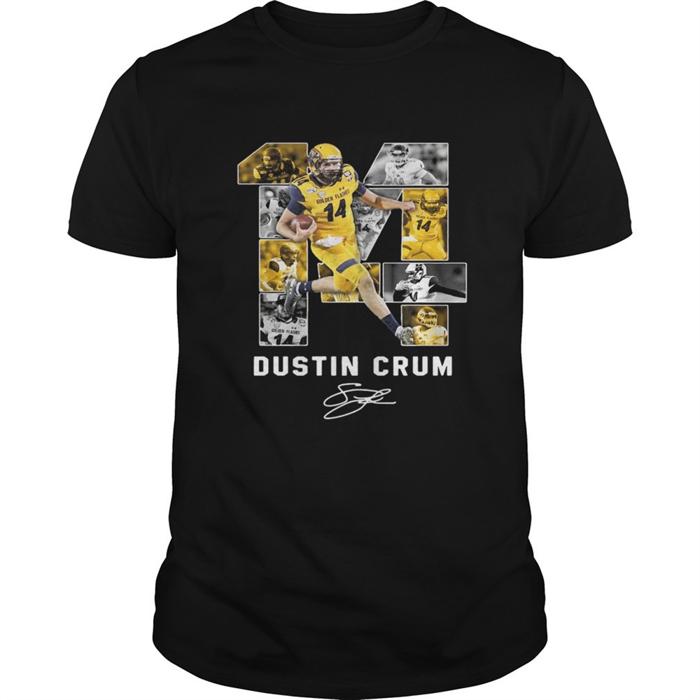 14-dustin-crum-kent-state-golden-flashes-football-signature-shirt-37nv69pa 14 Dustin Crum Kent State Golden Flashes football Signature shirt
