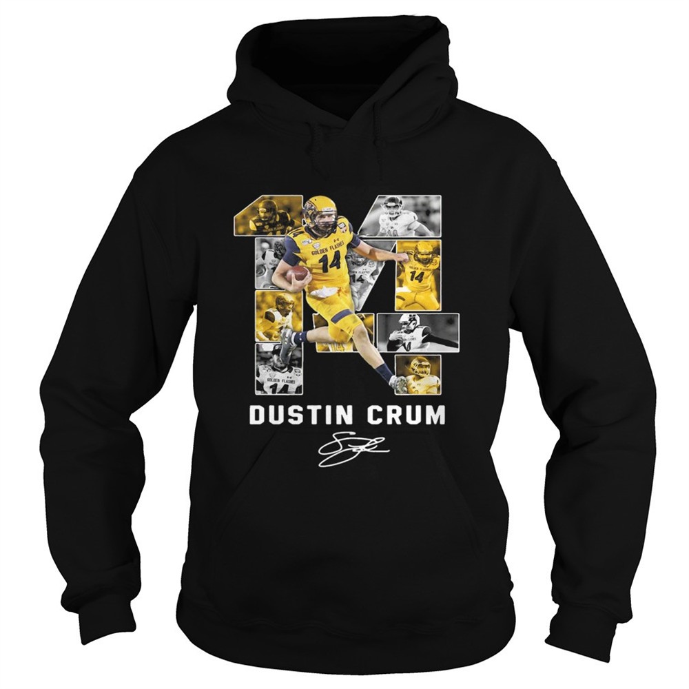 14-dustin-crum-kent-state-golden-flashes-football-signature-shirt-37nv69pa 14 Dustin Crum Kent State Golden Flashes football Signature shirt