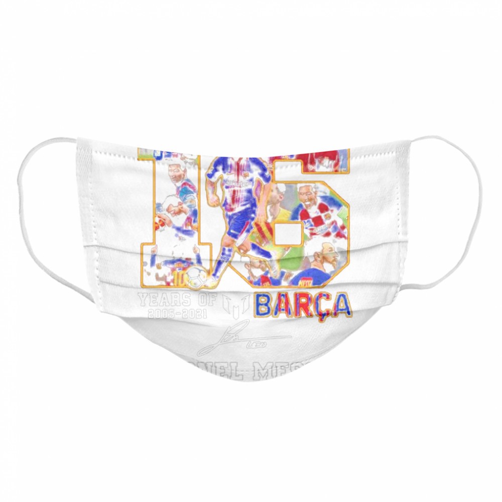 16 years of 2005 2021 Barca Lionel Messi thank you for the memories signature shirt