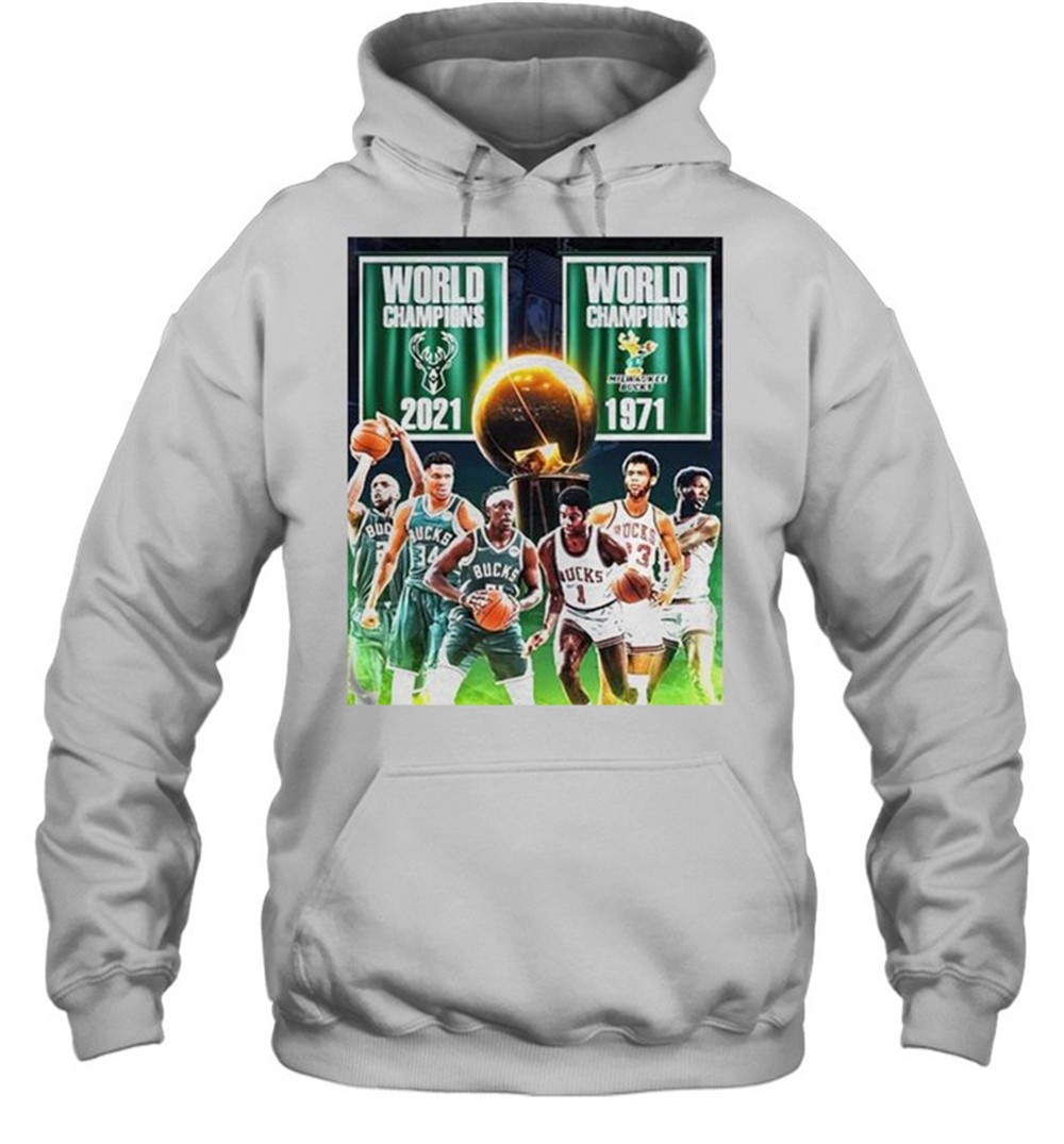 1971 2021 Milwaukee Bucks 2x World Champions NBA shirt
