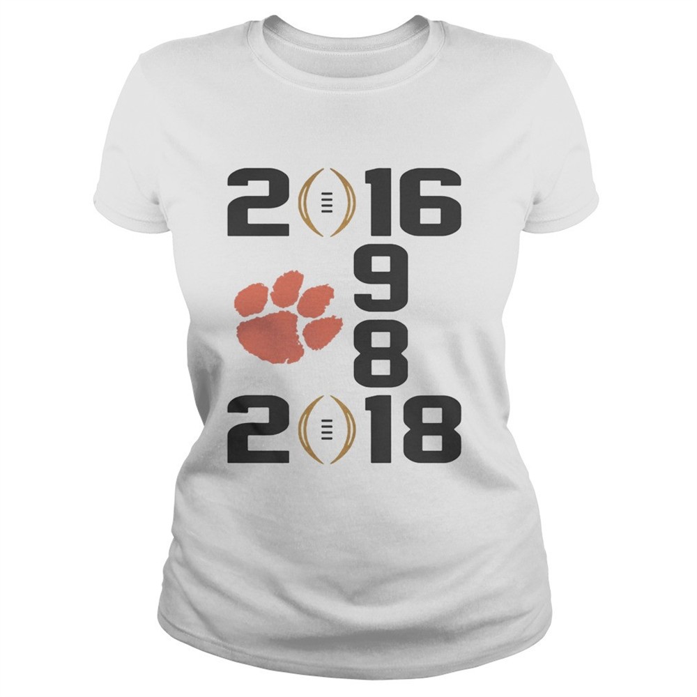 1987 2016 2018 Clemson Tigers shirt