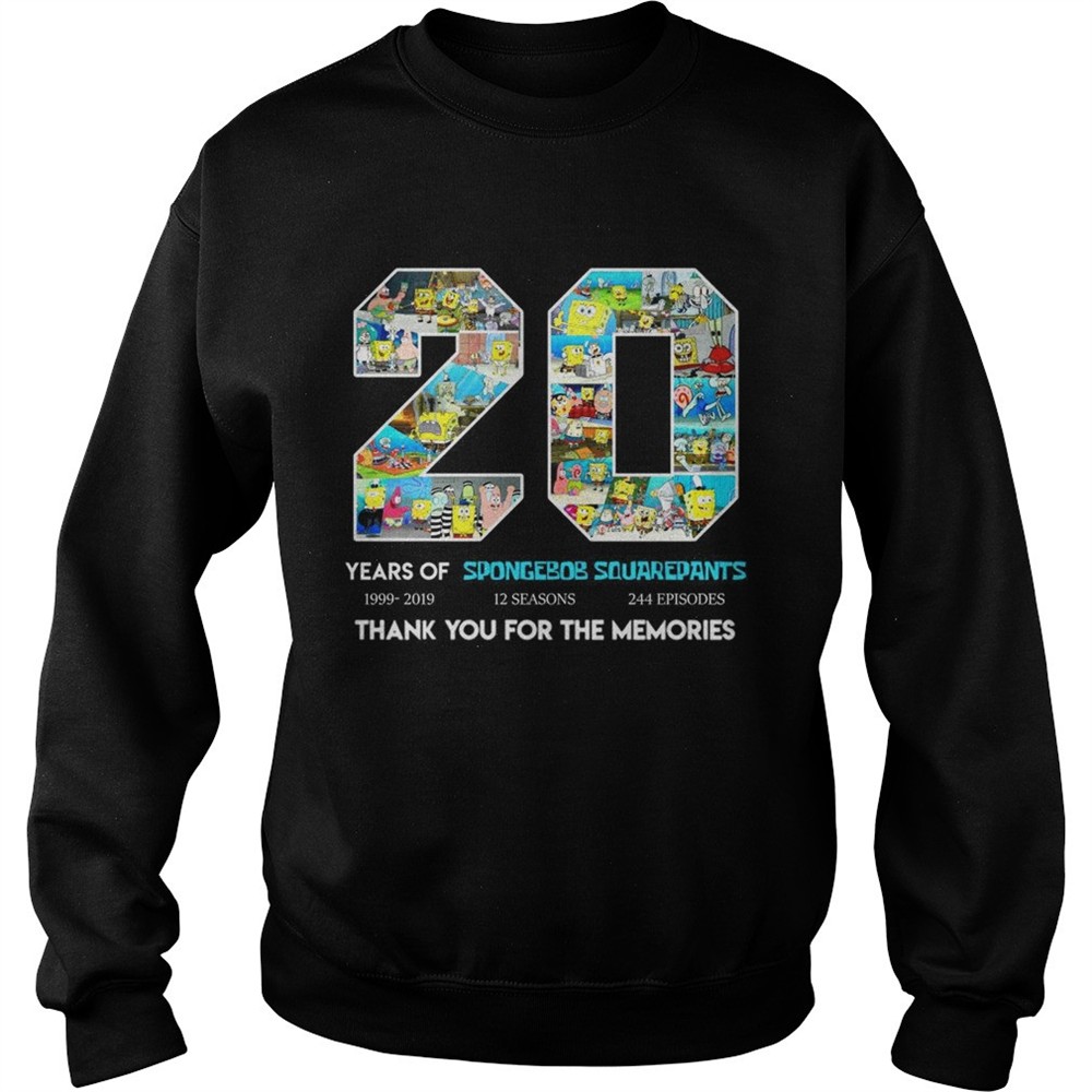 20-years-of-spongebob-squarepants-thank-you-for-memories-t-shirts-8yeu7pw9 20 years of Spongebob Squarepants thank you for memories t-shirts