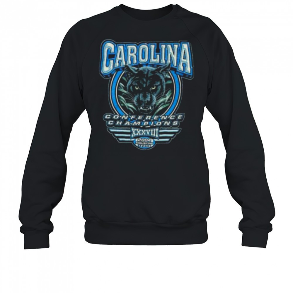2004-carolina-panthers-vintage-nfc-conference-champions-realistic-cat-face-nfl-s-onlitg9f 2004 Carolina Panthers Vintage NFC Conference Champions Realistic Cat Face NFL Shirt