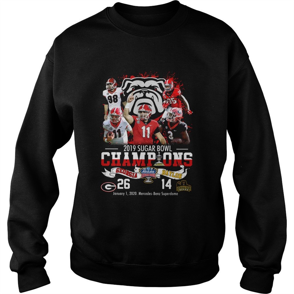 2019 Sugar Bowl Champions Georgia Bulldogs Baylor Bears shirt