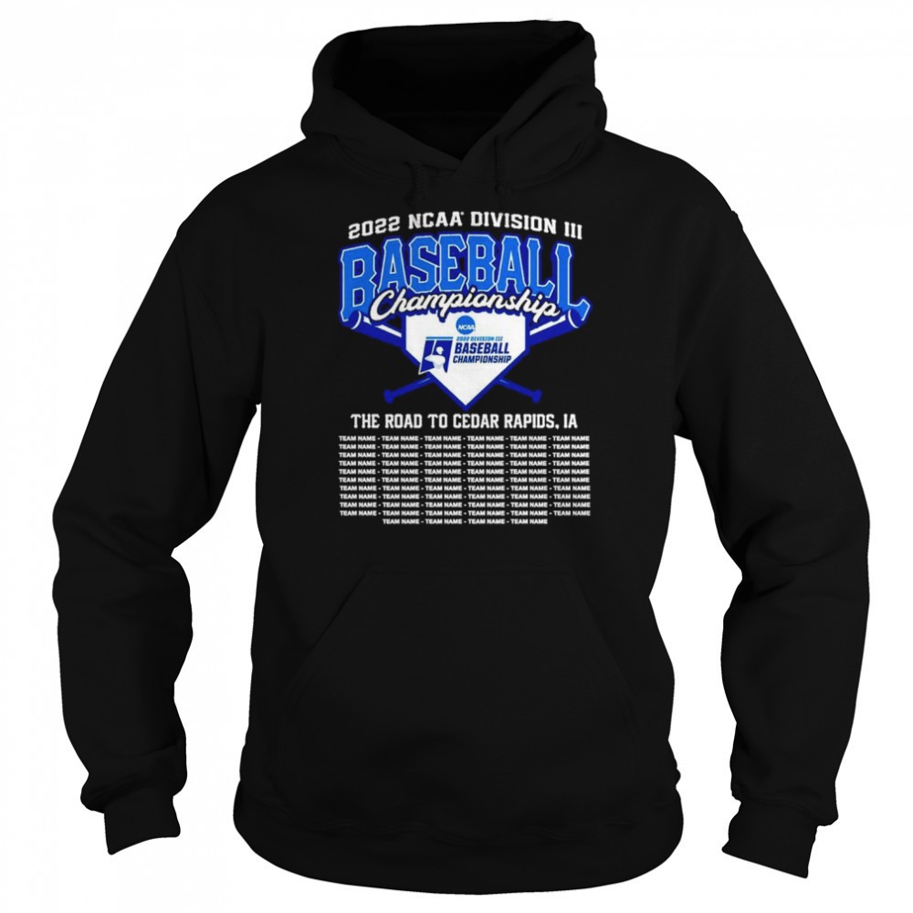 2022 NCAA Division III Baseball Championship shirt