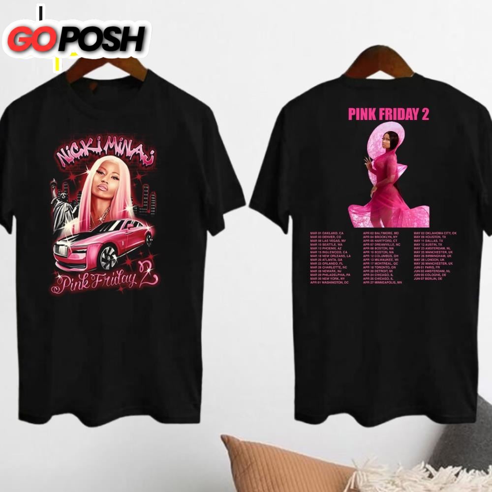 2024 Nicki Minaj Tour T-Shirt, Nicki Minaj Pink Friday 2 Concert Shirt