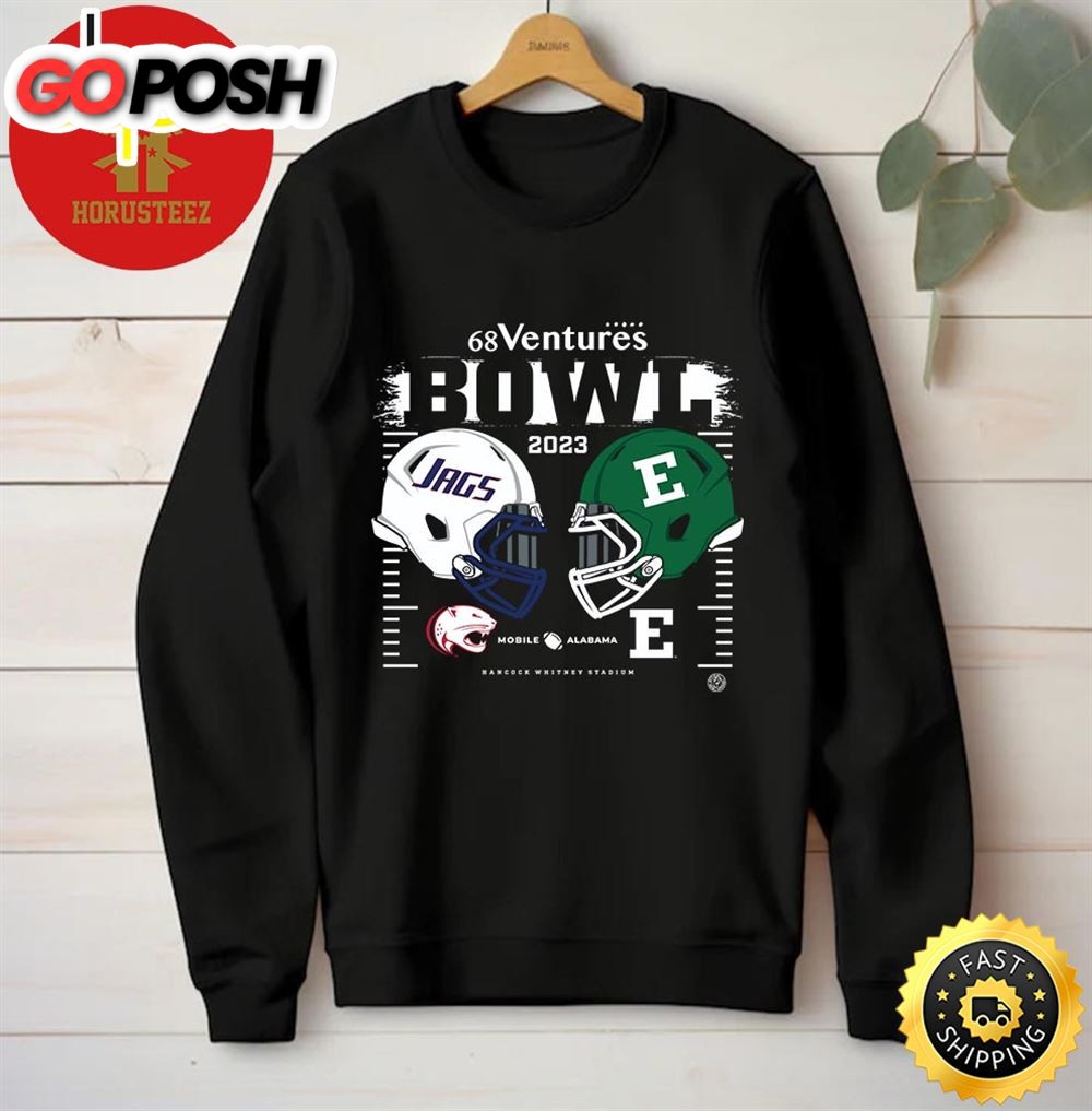 2025 68 Ventures Bowl Eastern Michigan Eagles Versus South Alabama Jaguars At Hancock Whitney Stadium Unisex T-Shirt