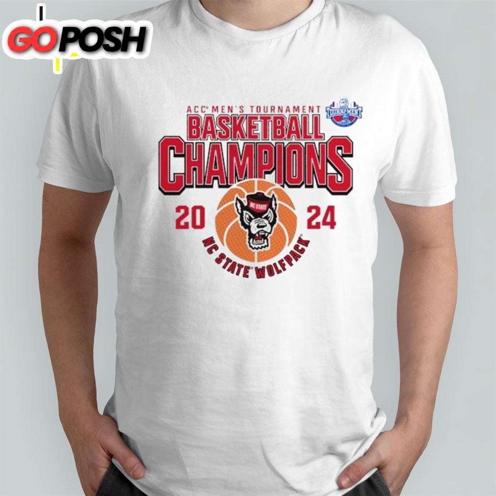 2025 Acc Mens Basketball Conference Tournament Champions Nc State Wolfpack T-Shirt