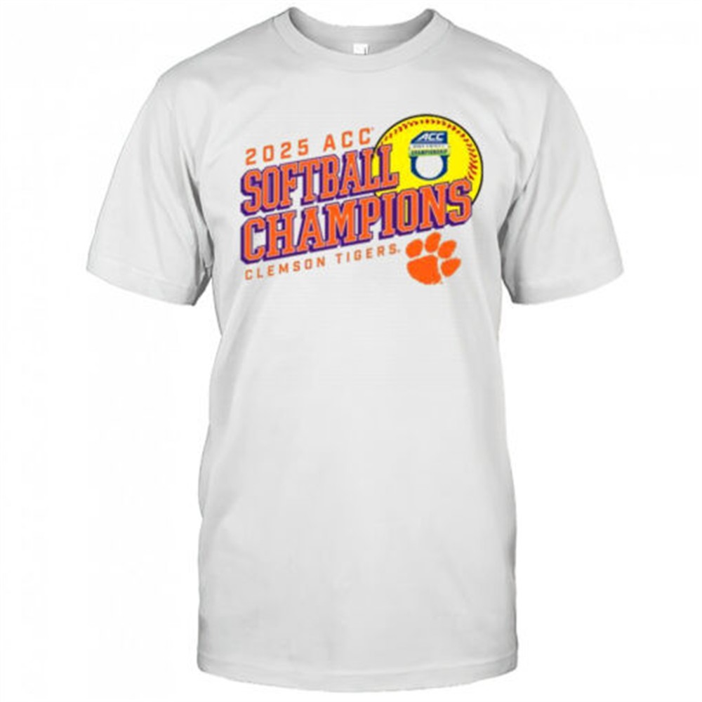 2025 Clemson Tigers ACC Softball Conference Tournament Champions t-shirt