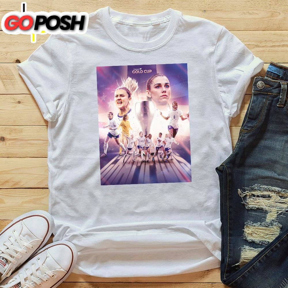 2025 Concacaf W Gold Cup Official USA Poster Vintage T-Shirt