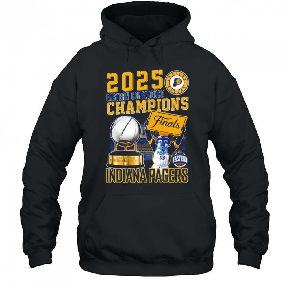 2025 Eastern Conference Champions Finals Indiana Pacers Cup And Mascot Shirt