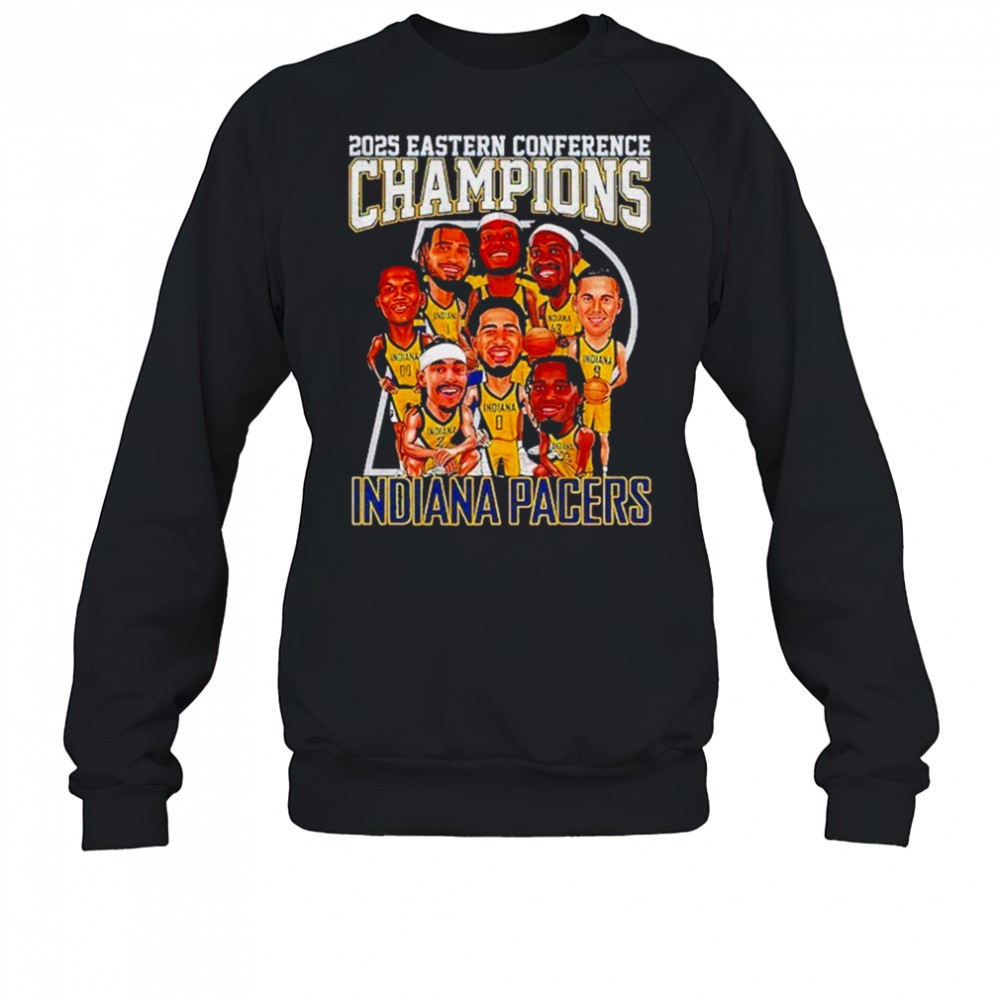 2025-eastern-conference-champions-indiana-pacers-cartoon-shirt-ddnywnnf 2025 Eastern Conference Champions Indiana Pacers cartoon shirt