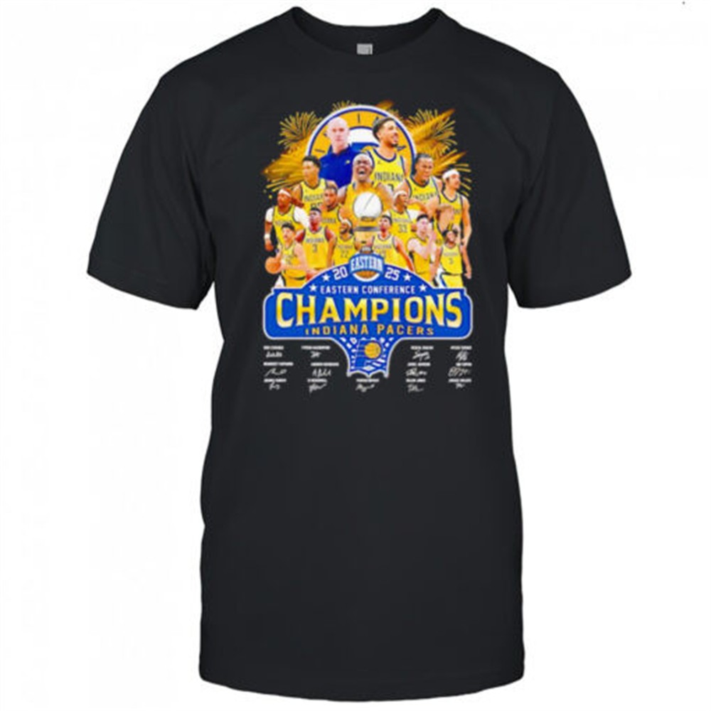 2025-eastern-conference-champions-indiana-pacers-signature-shirt-d4fjd8cq 2025 Eastern Conference Champions Indiana Pacers signature shirt