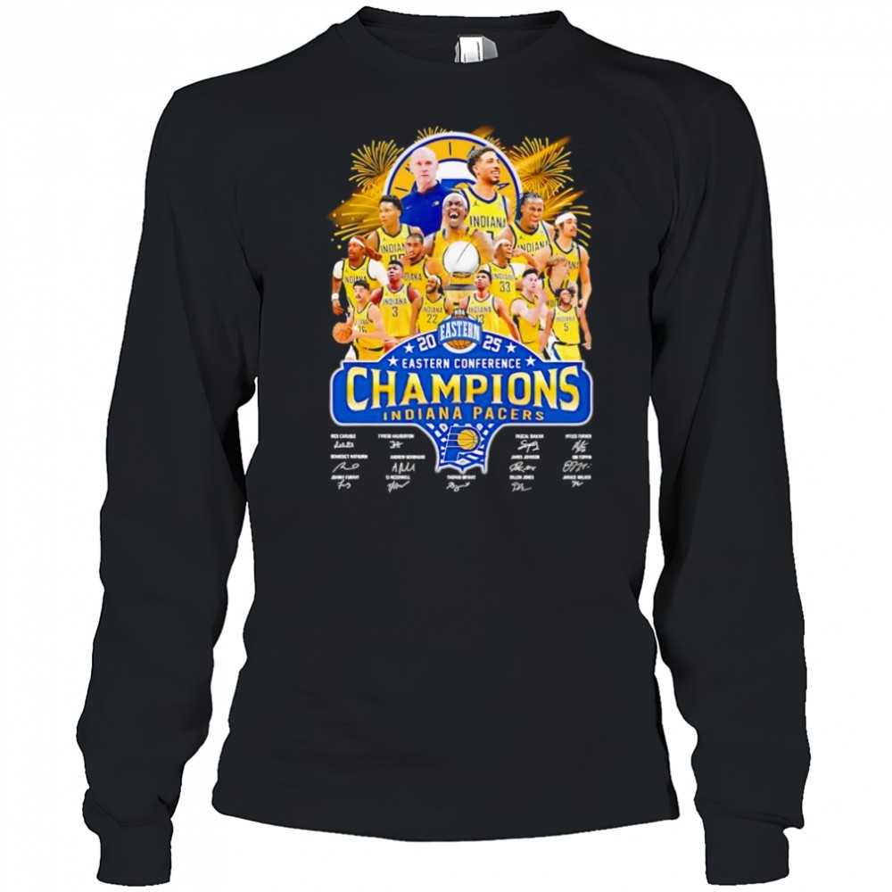 2025-eastern-conference-champions-indiana-pacers-signature-shirt-d4fjd8cq 2025 Eastern Conference Champions Indiana Pacers signature shirt
