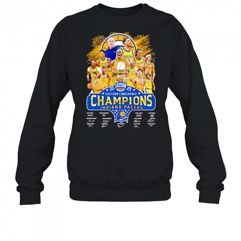 2025-eastern-conference-champions-indiana-pacers-signature-shirt-d4fjd8cq 2025 Eastern Conference Champions Indiana Pacers signature shirt