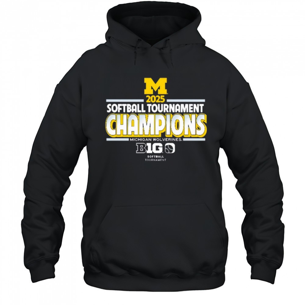 2025 Michigan Wolverines Big Ten Softball Conference Tournament Champions Locker Room NCAA t-shirt