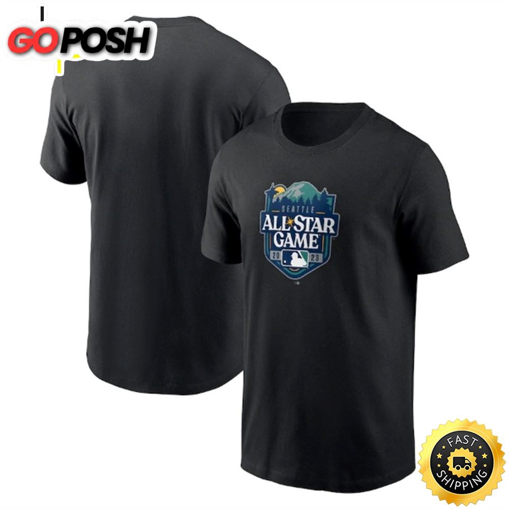 2025 MLB All-Star Game Essential Performance Black T-shirt