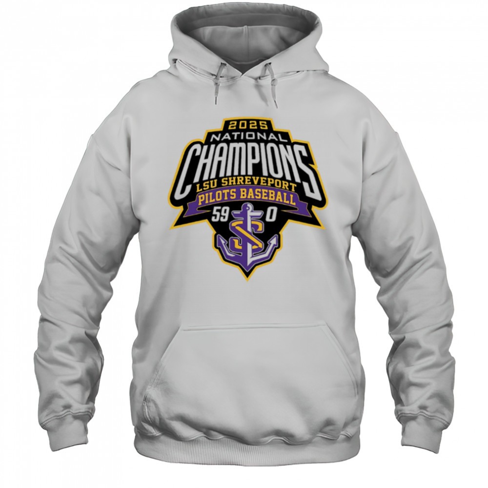 2025 National Champions LSU Shreveport Baseball logo shirt
