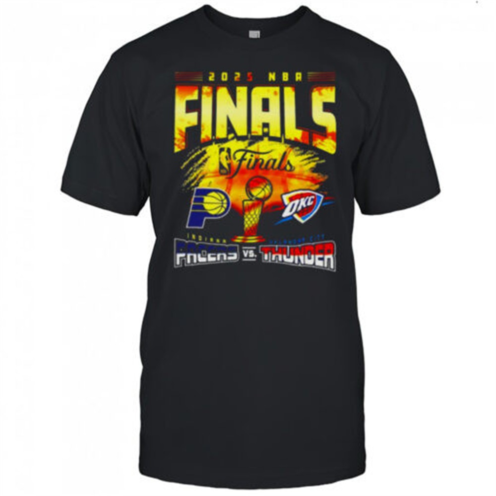 2025-nba-finals-indiana-pacers-vs-oklahoma-city-thunder-dueling-teams-logo-shir-fqmrg9fb 2025 NBA Finals Indiana Pacers vs. Oklahoma City Thunder dueling teams logo shirt