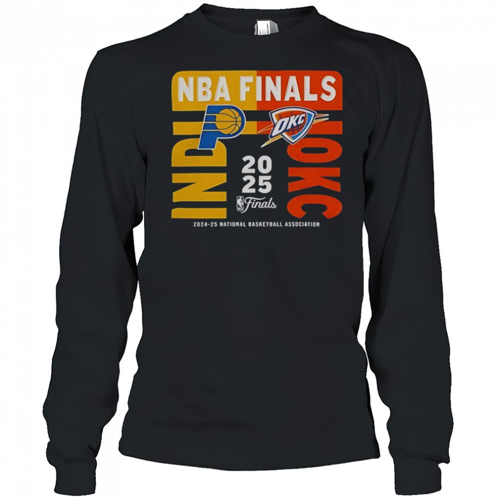 2025-nba-finals-matchup-indiana-pacers-vs-okc-thunder-t-shirt-x2mbsqgj 2025 NBA Finals Matchup Indiana Pacers Vs OKC Thunder T-Shirt