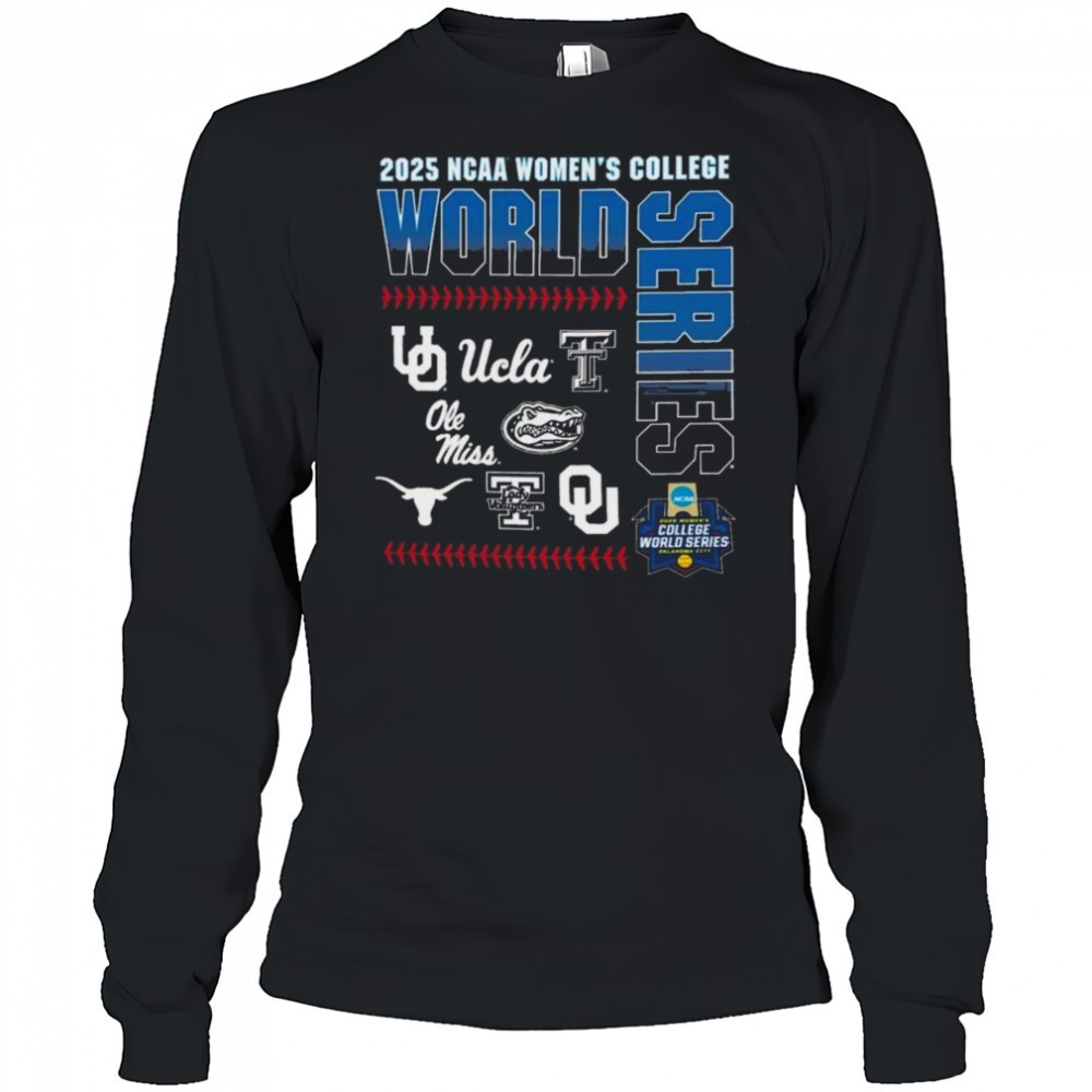 2025-ncaa-womens-college-world-series-8-teams-t-shirt-9we71g1s 2025 NCAA Womens College World Series 8-Teams T-Shirt