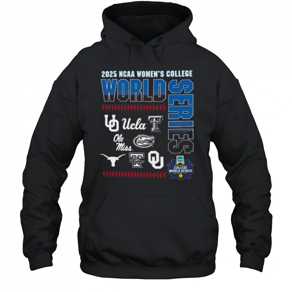 2025 NCAA Womens College World Series 8-Teams T-Shirt