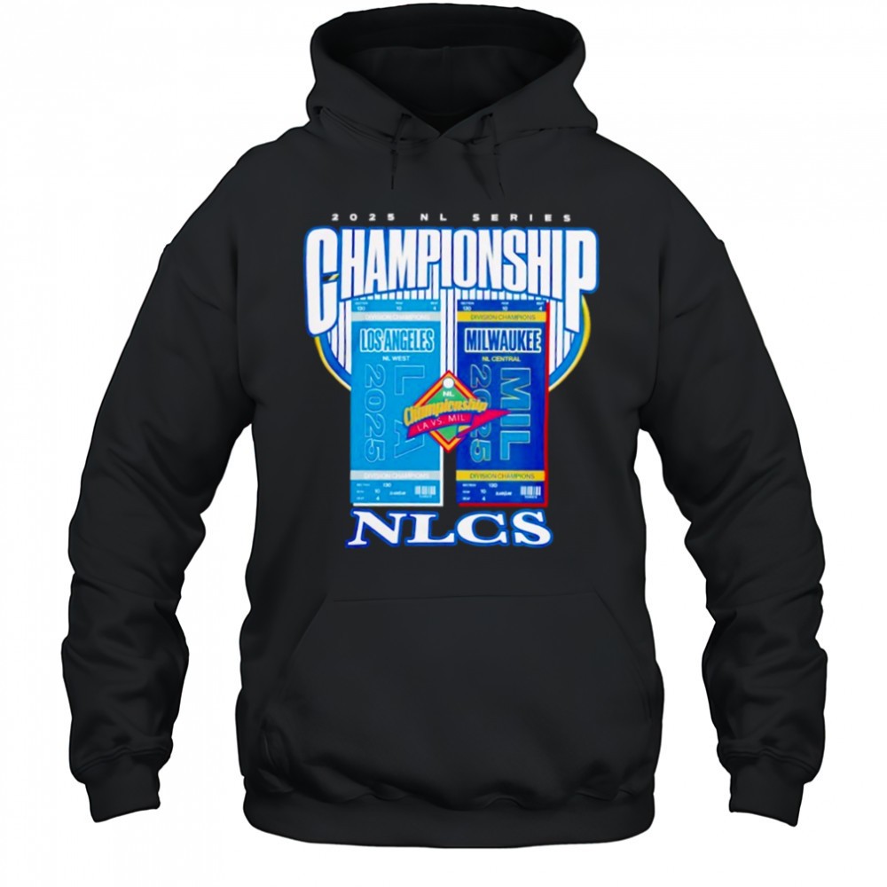 2025 NLCS Los Angeles Dodgers vs Milwaukee Brewers Matchup shirt