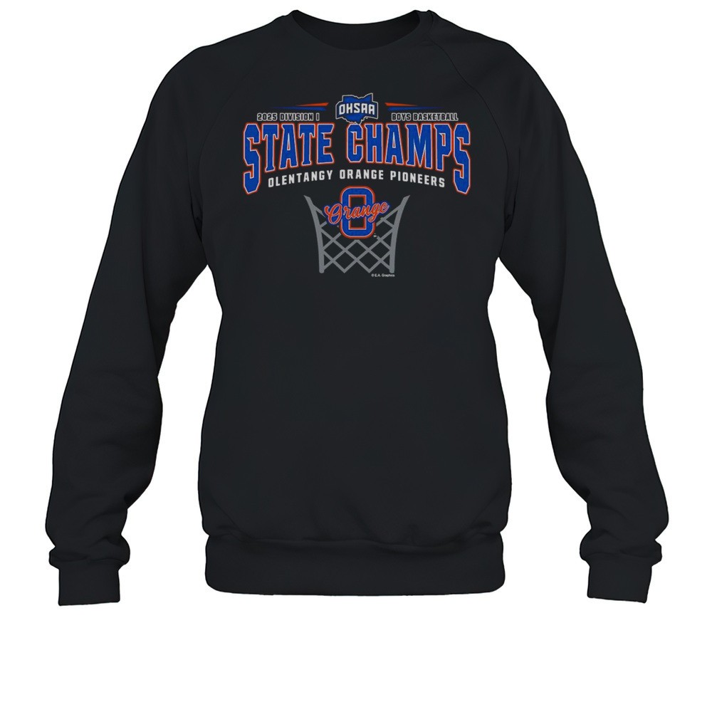 2025 OHSAA Boys Basketball D1 State Champions Olentangy Orange Pioneers Shirt