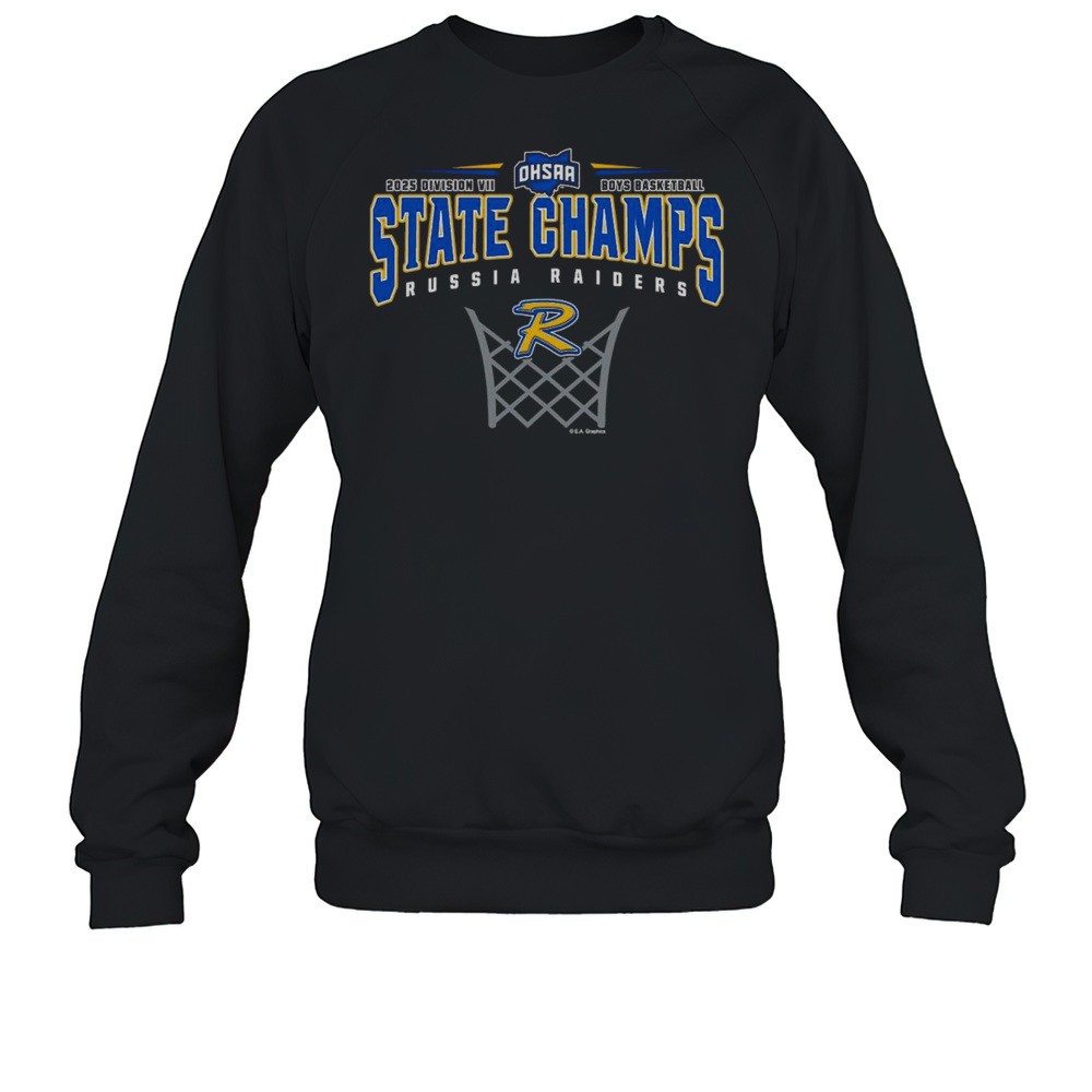 2025 OHSAA Boys Basketball D7 State Champions Russia Raiders Shirt