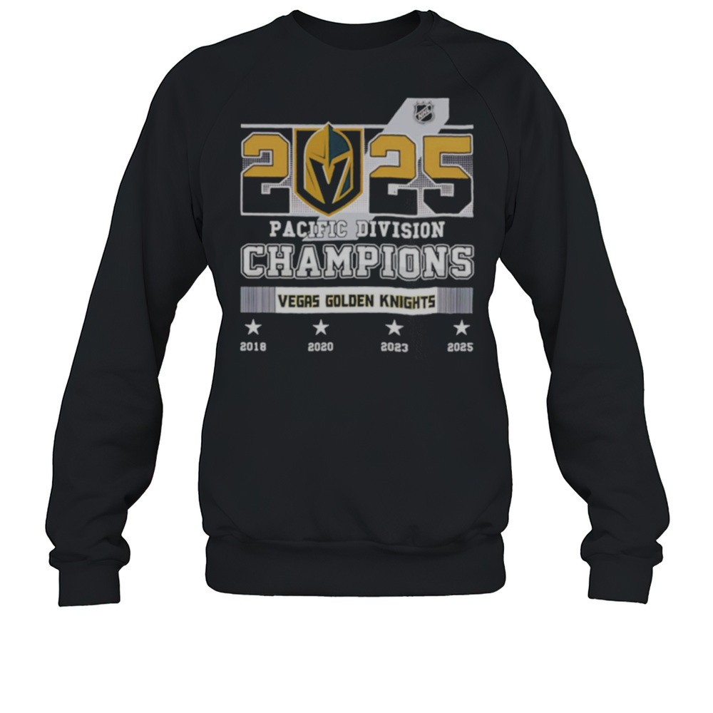 2025 Pacific Division Champions Vegas Golden Knights Shirt