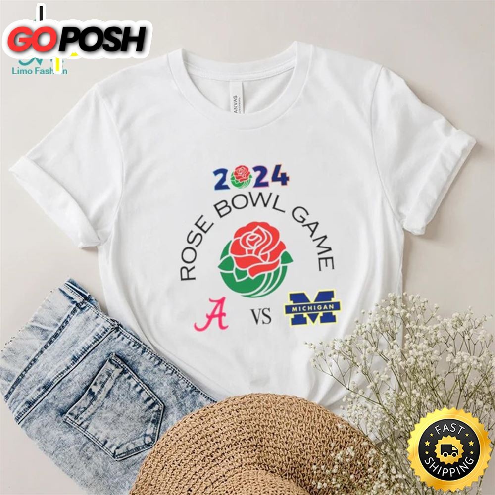 2025 Rose Bowl Game Alabama Crimson Tide Vs Michigan T Shirt