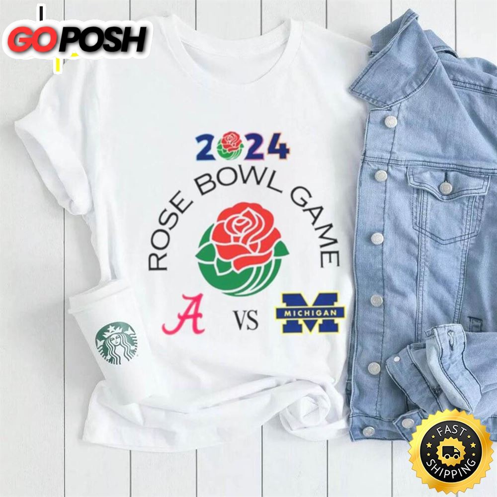 2025 Rose Bowl Game Alabama Crimson Tide Vs Michigan T Shirt