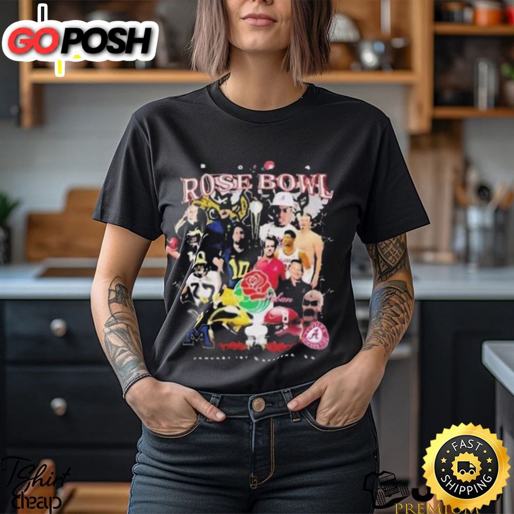 2025 Rose Bowl Michigan Wolverines Portnoy Vs Alabama Crimson Tide Saban Players Unisex T Shirt