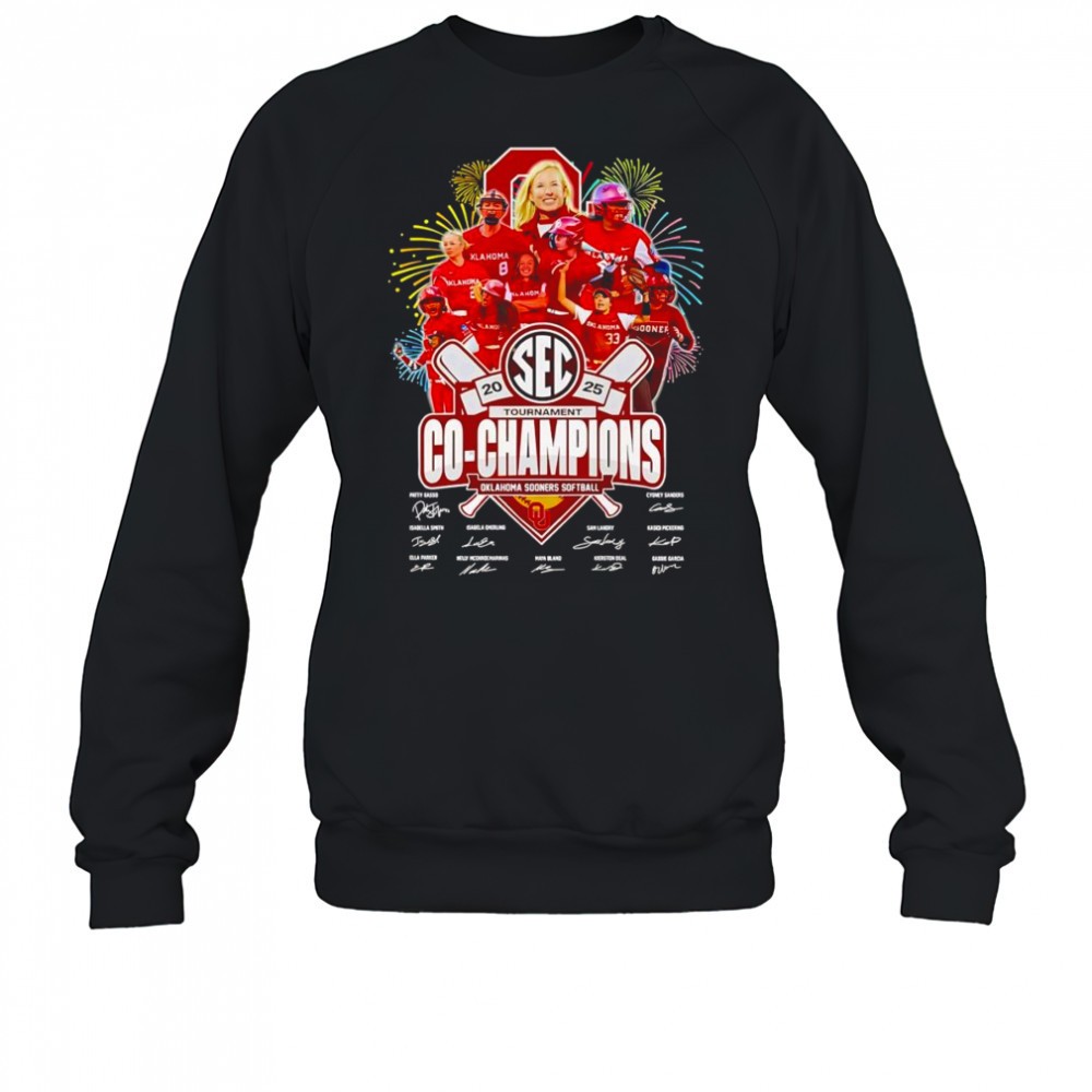 2025-sec-tournament-co-champions-oklahoma-sooners-softball-signature-shirt-t6o0o035 2025 SEC Tournament Co-Champions Oklahoma Sooners softball signature shirt