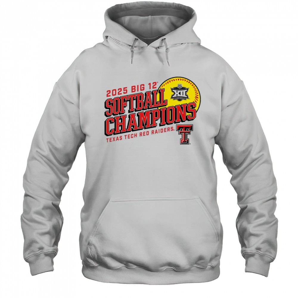2025 Texas Tech Red Raiders Big 12 Softball Conference Tournament Champions NCAA t-shirt