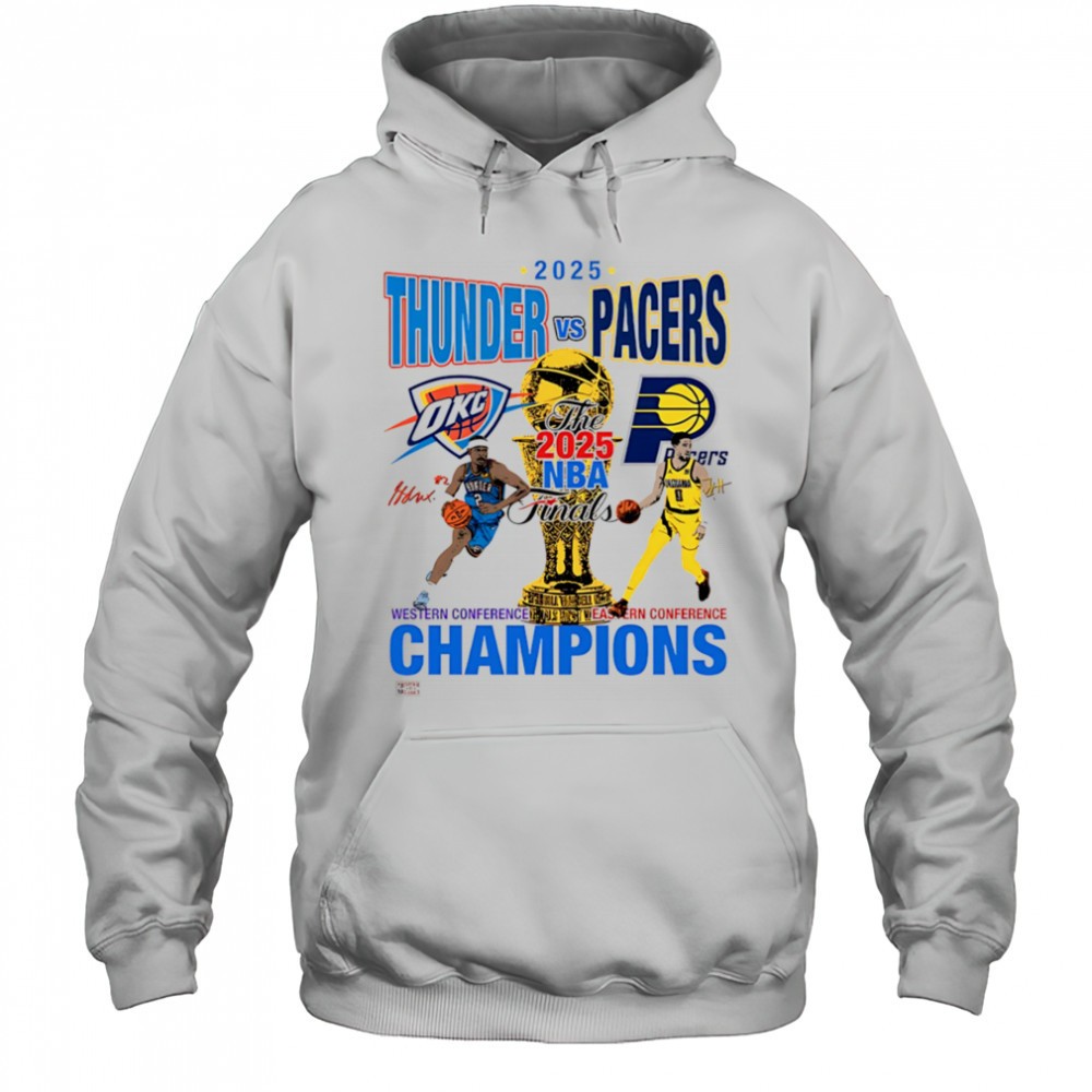 2025 Thunder vs Pacers NBA Finals shirt