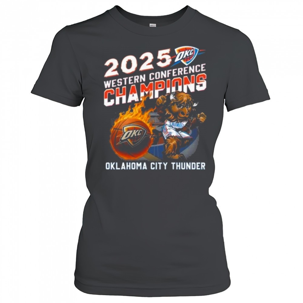2025-western-conference-champions-oklahoma-city-thunder-mascot-fire-shirt-vwcgr0uv 2025 Western Conference Champions Oklahoma City Thunder Mascot Fire Shirt