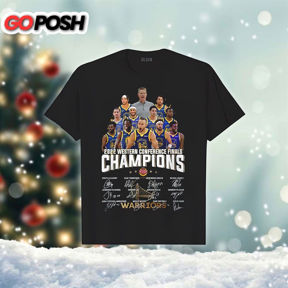 2025 Western Conference Champions Warriors Sign T-shirt