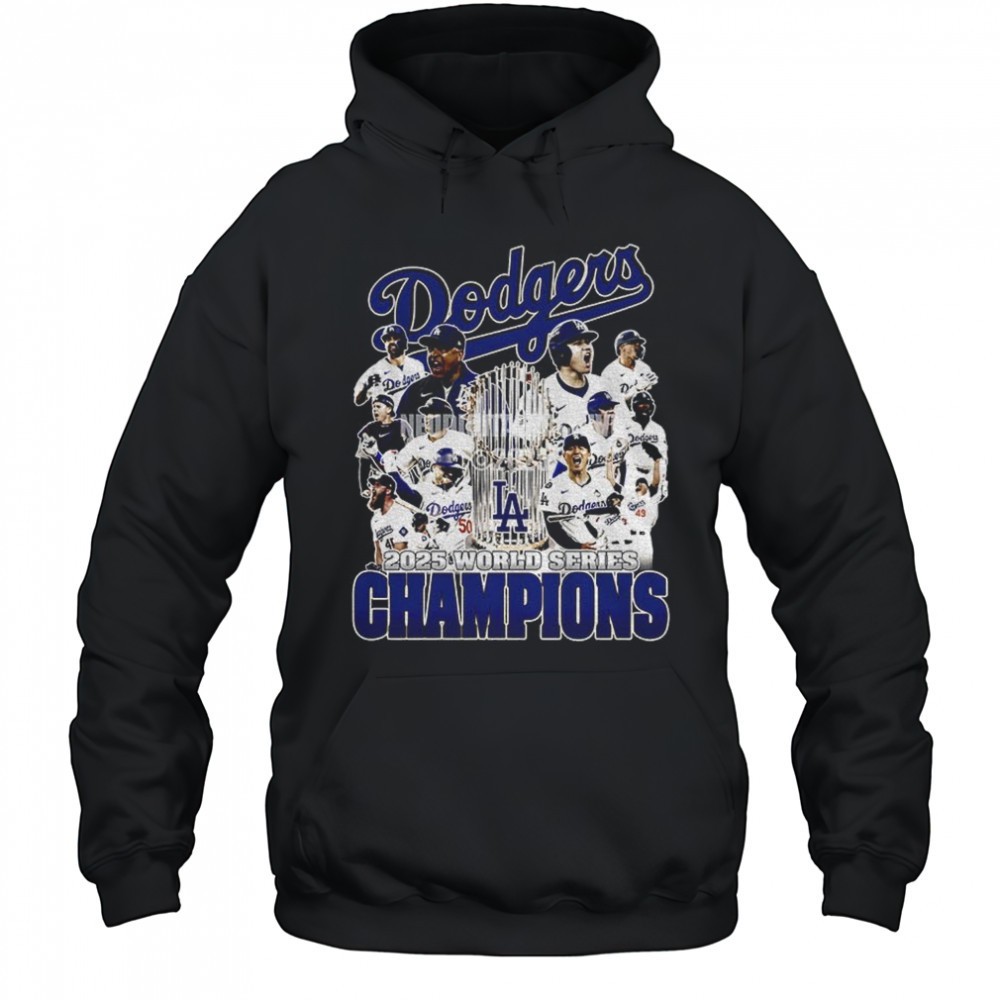 2025 World Series Trophy Los Angeles Dodgers MLB Champions graphic shirt